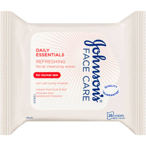 5 PACK of Johnson's Normal Wipes Cleansing Normal Skin 25 pack