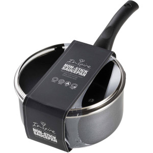 5 PACK of Inspire Non-stick 18cm Saucepan With Lid