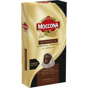 5 PACK of Moccona Espresso 10 Coffee Capsules 10 pack