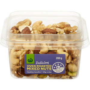 5 PACK of WW Mixed Nuts Oven Roasted 200g
