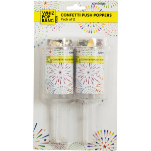 5 PACK of Korbond Confetti Push Popper  2 pack