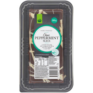 3 PACK OF WW Chocolate Peppermint Bar Slice 280g