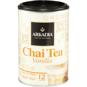 3 PACK OF Arkadia Chai Tea Vanilla 240g