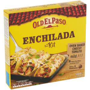 3 PACK OF Old El Paso Enchilada Dinner Kit 520g