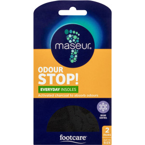 3 PACK OF Maseur Footcare Odour Insoles Regular  2 pack