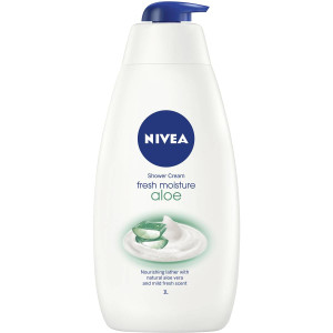3 PACK OF Nivea Aloe Vera Moisture Fresh Shower Gel & Body Wash 1l