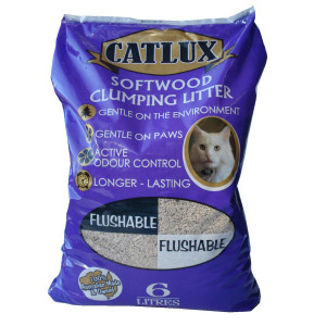 3 PACK OF Catlux Litter Light Clumping 6l