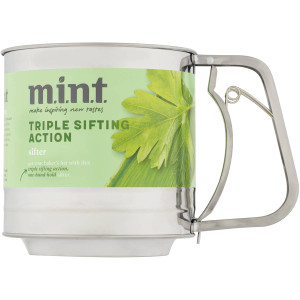 3 PACK OF Mint Stainless Steel Triple Sifting Action Sifter