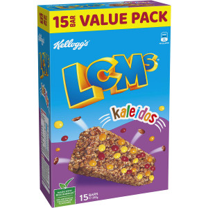 3 PACK OF Kellogg's Lcms Kaleidos Snack Bars 15 pack