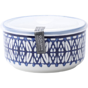 3 PACK OF Inspire Embossed Bowl With Lid Medium