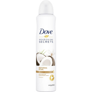 3 PACK OF Dove Anti-perspirant Coconut & Jasmine Flower 250ml