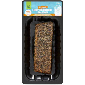 3 PACK OF WW Hot Smoked Salmon Pepper 150g