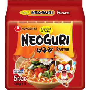 3 PACK OF Nong Shim Noodles Neo Guri  120g x5 pack