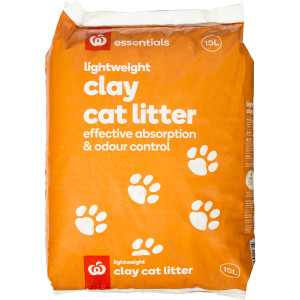 3 PACK OF Essentials Cat Litter Clay 15l