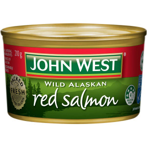 3 PACK OF John West Salmon Red 210g