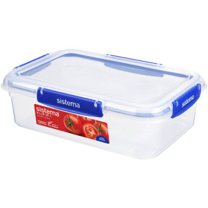 3 PACK OF Sistema Klip It Plus Rectangle 2.2l