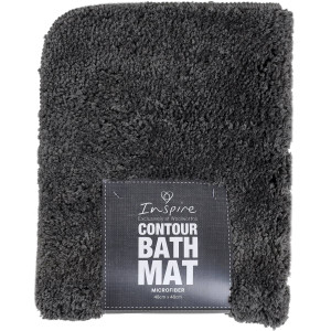 3 PACK OF Inspire Microfibre Contour Mat 48x48cm Assorted