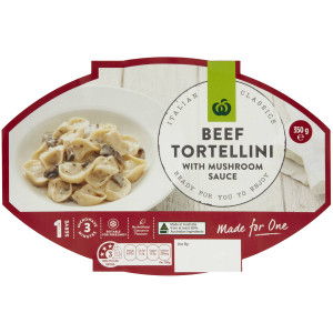 3 PACK OF WW Beef Tortellini With Creamy Mushroom Sauce 350g