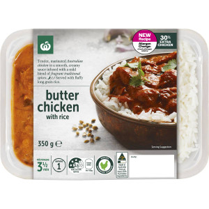 3 PACK OF WW Butter Chicken With Rice 350g