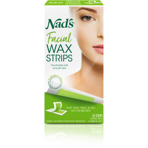 3 PACK OF Nad's Hair Removal Wax Facial Strips 16 pack
