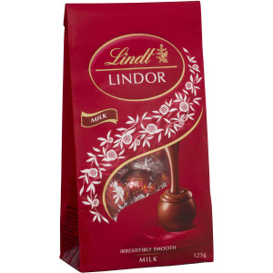3 PACK OF Lindt Lindor Chocolate Balls Milk 125g bag
