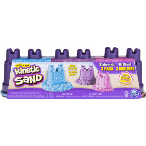 3 PACK OF Kinetic Sand Spin Master Shimmer 3 pack