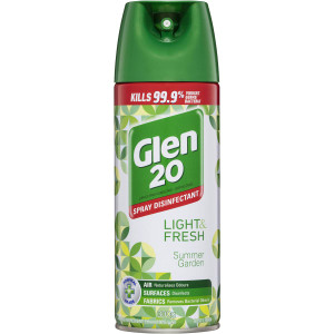 3 PACK OF Glen 20 Disinfectant Spray Summer Garden 300g
