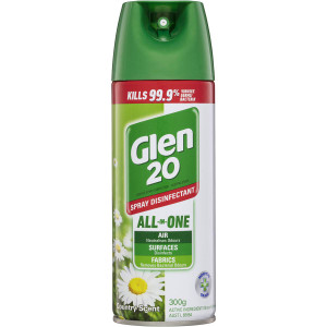3 PACK OF Glen 20 Disinfectant Spray Country Scent 300g