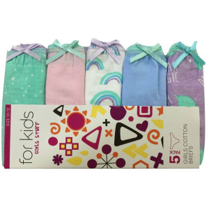 3 PACK OF For Kids Girls Briefs Sizes 10-12 5 pack