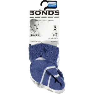 3 PACK OF Bonds Baby Socks Wonder Size 0-6m 3 pack