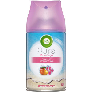3 PACK OF Air Wick Pure Beach Escapes Tropical Whitsundays Refill 157g