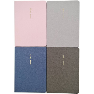 3 PACK OF 2021 A5 Fabric Diary Assorted