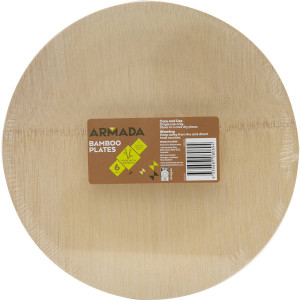 3 PACK OF Armada Bamboo Plates  6 pack