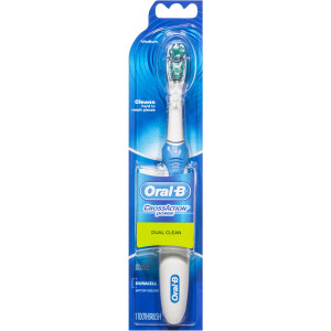 3 PACK OF Oral-b Crossaction Dual Clean Power Electric Toothbrush medium