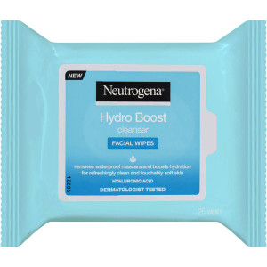 3 PACK OF Neutrogena Hydro Boost Cleanser Facial Wipes 25 pack