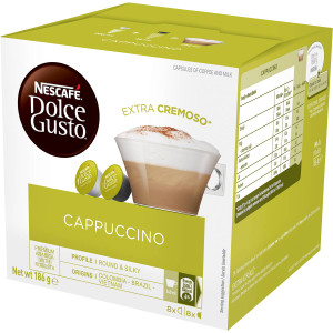 3 PACK OF Nescafe Dolce Gusto Cappuccino Capsules 16 pack