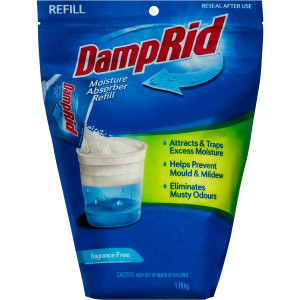 3 PACK OF Damprid Moisture Absorber Refill 1.19kg