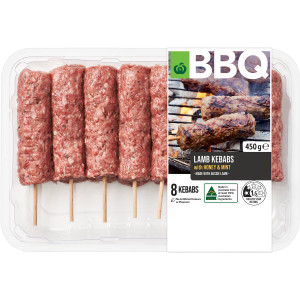 3 PACK OF WW Bbq Lamb Kebabs With Mint & Honey 450g