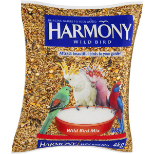 3 PACK OF Harmony Bird Food Wild Bird Mix 4kg