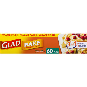 3 PACK OF Glad Baking Paper 60m
