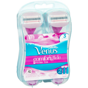 3 PACK OF Gillette Venus Comfortglide White Tea Disposable Razor 2 pack