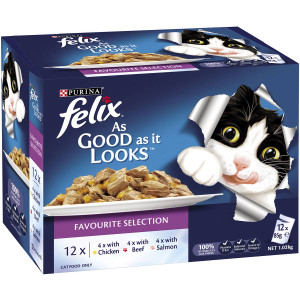 3 PACK OF Felix As Good As It Looks Favourites 85g x 12 pack