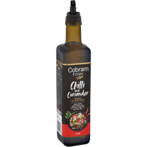 3 PACK OF Cobram Estate Chilli & Coriander Oil Meal Starter 375ml