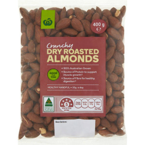 3 PACK OF WW Dry Roasted Almonds Nuts 400g