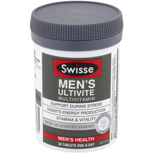 3 PACK OF Swisse Men's Ultivite 30 tablets
