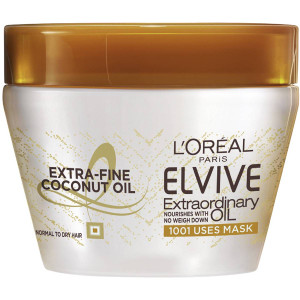 3 PACK OF L'oreal Paris Elvive Extraordinary Coconut Oil Mask 300ml