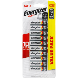 3 PACK OF Energizer Aa Batteries 10 pack