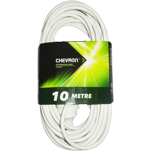 3 PACK OF Chevron Extension Lead 10m 10amps
