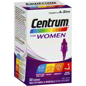 3 PACK OF Centrum For Women Multivitamin 60pk