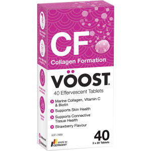 3 PACK OF Voost Effervescent Collagen Tablets 40 pack
